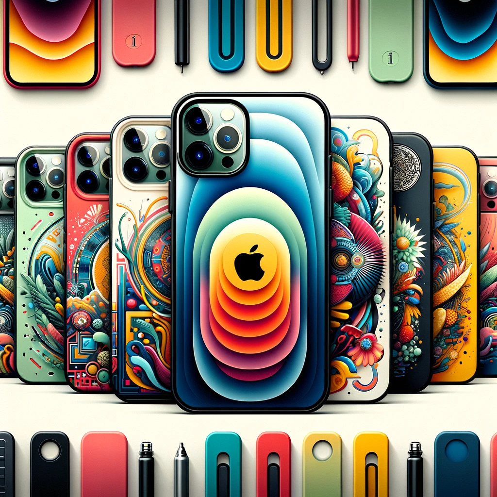 dall·e_2024-01-08_10.25.12_-_a_vibrant_and_modern_blog_header_image_focusing_on_iphone_14_pro_cases._the_image_features_the_iphone_14_pro_at_the_center,_surrounded_by_a_variety.png