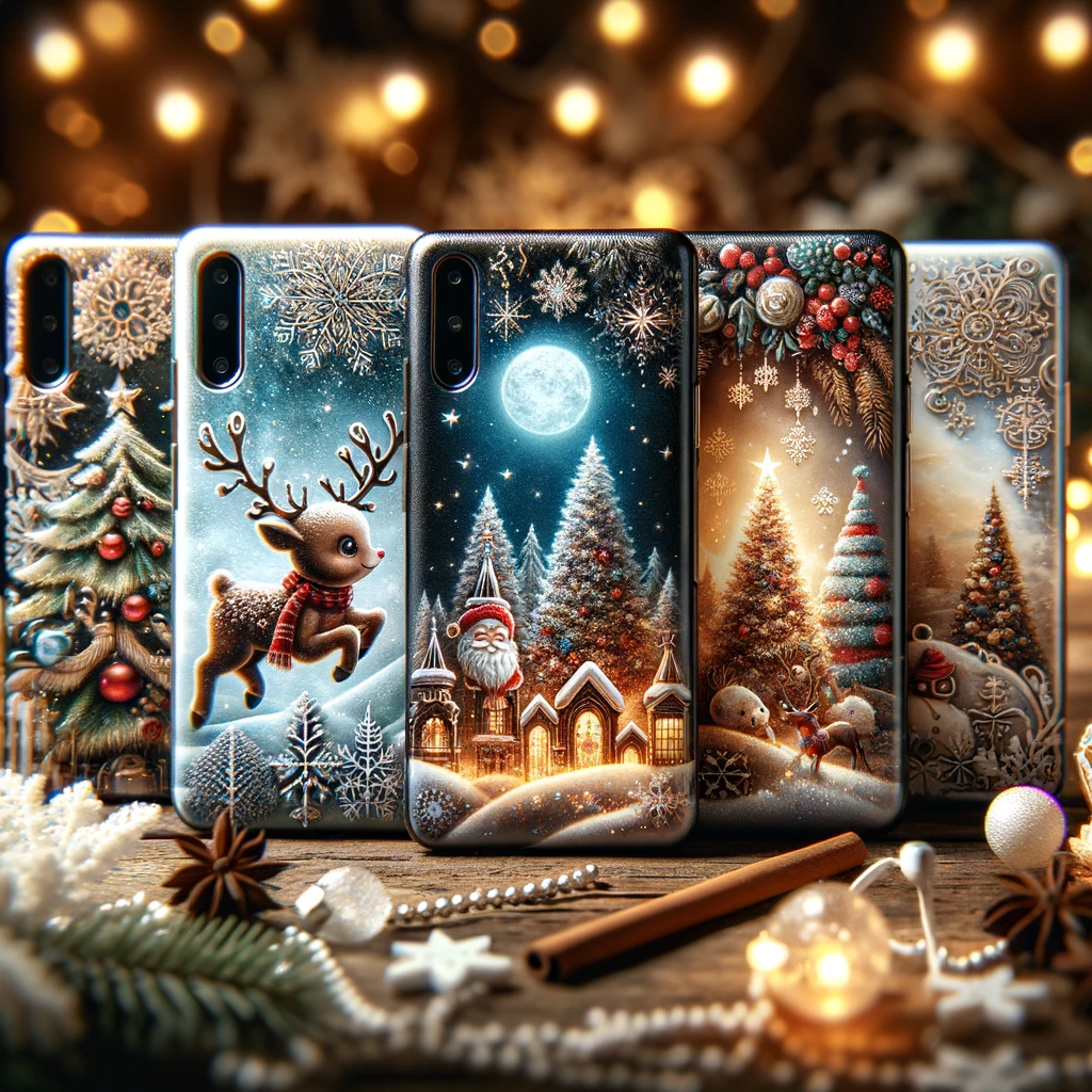 dall·e_2024-01-17_12.48.43_-_a_festive_and_enchanting_square_image_designed_for_the_blog_of_caseland.bg,_featuring_a_selection_of_christmas-themed_phone_cases._these_cases_are_ado.png