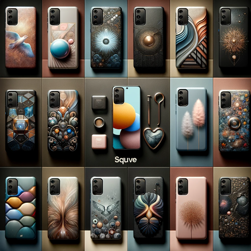 dall·e_2024-01-17_14.25.01_-_a_square_image_designed_for_the_blog_of_caseland.bg,_showcasing_top-model_phone_cases_for_the_samsung_a13._the_image_should_feature_a_collection_of_so.png