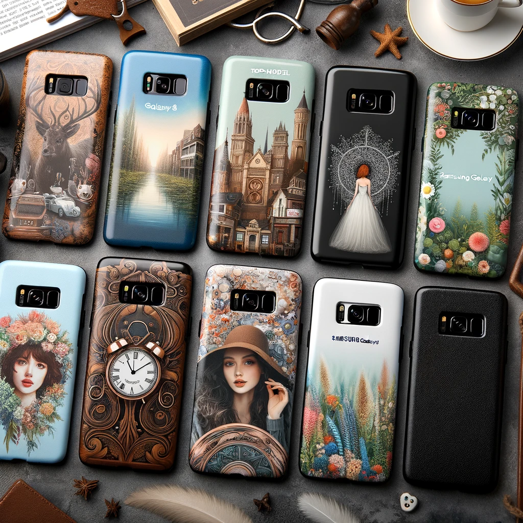 dall·e_2024-01-18_09.11.10_-_a_square,_engaging_blog_image_featuring_top-model_phone_cases_for_the_samsung_galaxy_s8,_specifically_designed_for_the_blog_of_caseland.bg._the_image.png
