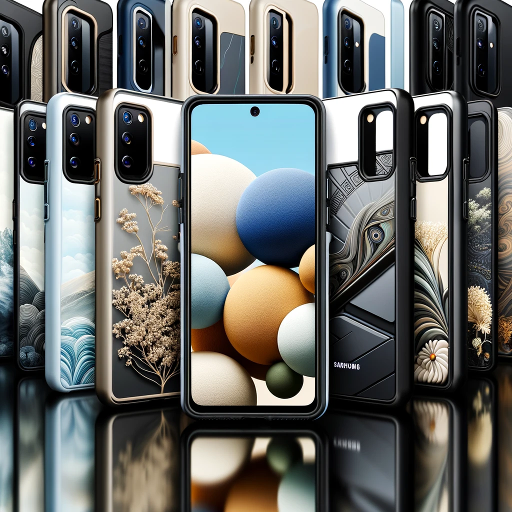 dall·e_2024-01-25_12.34.41_-_an_engaging_blog_image_displaying_a_collection_of_sleek_and_durable_phone_cases_tailored_for_the_samsung_galaxy_a71._the_image_should_feature_cases_wi.png