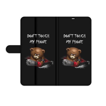 Книжков калъф за Samsung Galaxy A50 / A50S - Don't Touch My Phone, Angry Bear