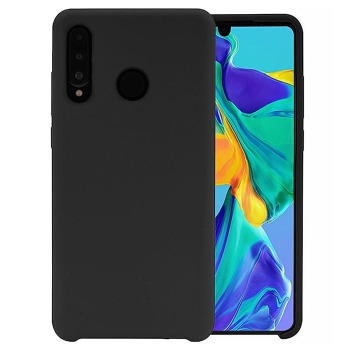 Черен силиконов кейс за Huawei P30 Lite New Edition
