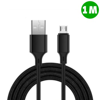 Kабел за бързо зареждане 2.4A с USB Micro,1 м