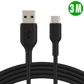 Зареждащ кабел USB-C - Черен, 3 метра