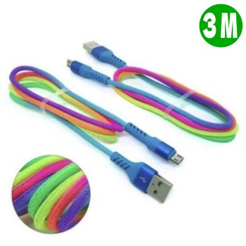 Зареждащ кабел USB-C - Многоцветен, 3м