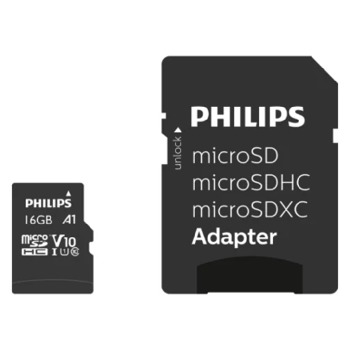 Philips памет карта Micro SDHC с адаптер - 16GB