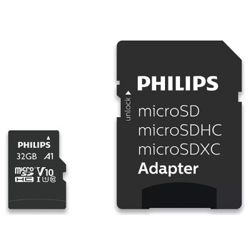 Philips памет карта Micro SDHC с адаптер - 32GB