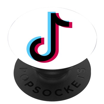 Черен PopSocket с мотив - Tiktok logo