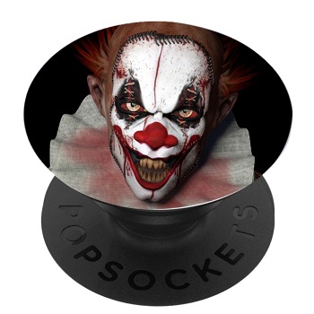 Черен popsocket с дизайн - Страшен клоун