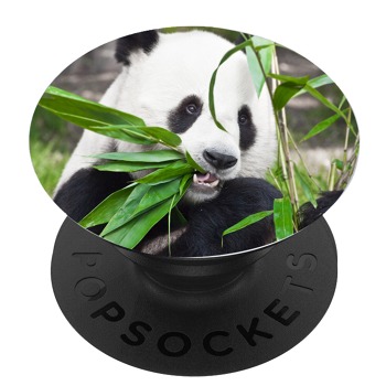 Черен PopSocket с мотив - Хапваща панда