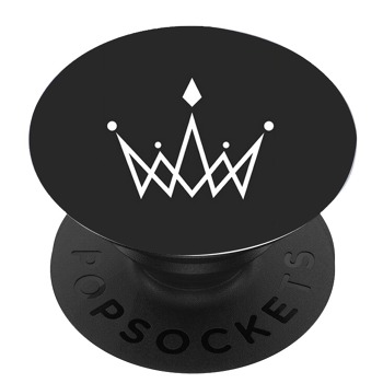 Черен PopSocket с мотив - Корона