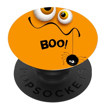 Черен PopSocket с мотив - BOO!