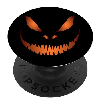Черен PopSocket с мотив - Страшна усмивка