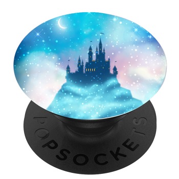 Черен PopSocket с мотив - Вълшебен замък