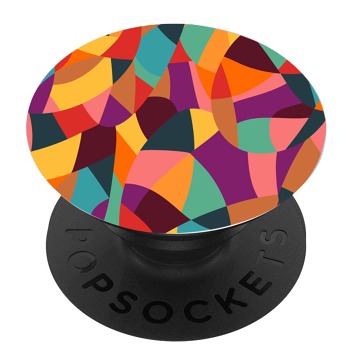 Черен PopSocket с мотив - Абстрактни цветове