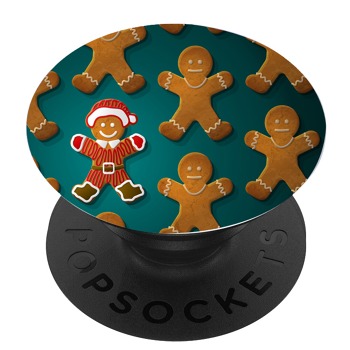 Черен PopSocket с мотив - Gingerbread