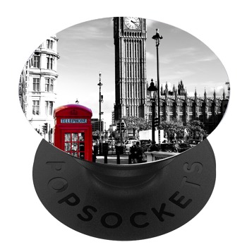 Черен PopSocket с мотив - Лондон