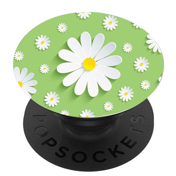 Черен PopSocket с мотив - Голямо цвете