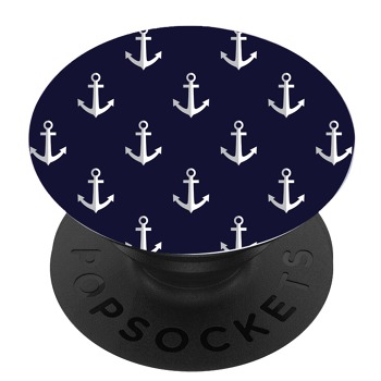 Черен PopSocket с мотив - Котви