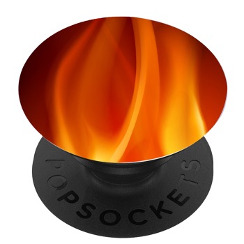 Черен PopSocket с мотив - Огън