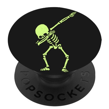 Черен PopSocket с мотив - Танцът на скелета