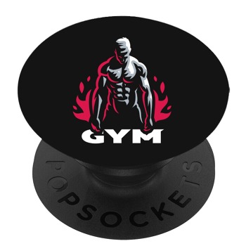 Черен PopSocket с мотив - GYM