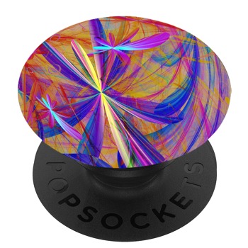 Черен PopSocket с мотив - Абстрактно изкуство