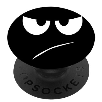 Черен PopSocket с мотив - Don’t touch my phone! Усмивка