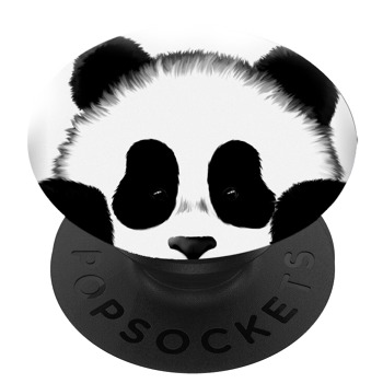 Черен PopSocket с мотив - Панда
