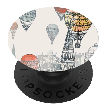 Черен PopSocket с мотив - Балони