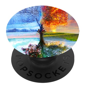 Черен PopSocket с мотив - Four Seasons