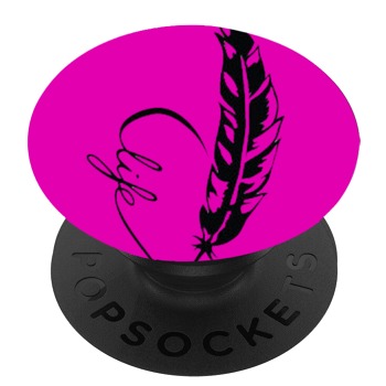 Черен PopSocket с мотив - žij s láskou