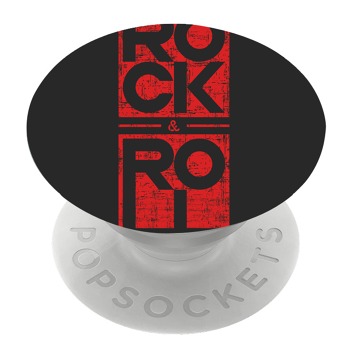 Бял PopSocket с мотив - Rock a roll