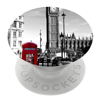 Бял PopSocket с мотив - Лондон