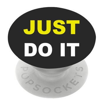 Бял PopSocket с мотив - Just Do it