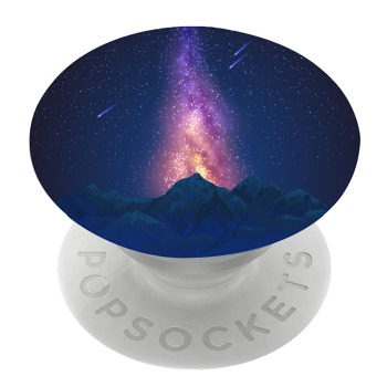 Бял PopSocket с мотив - Полярни сияния