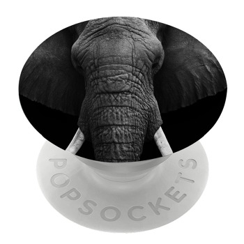 Бял PopSocket с мотив - Слон