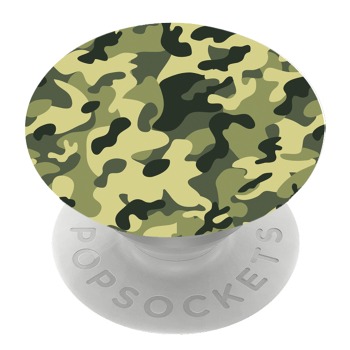 Бял PopSocket с мотив - Ярък камуфлаж