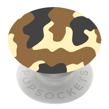 Бял PopSocket с мотив - Пясъчен камуфлаж
