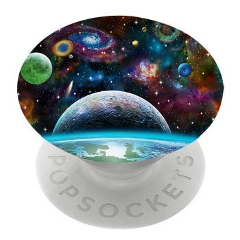 Бял PopSocket с мотив - Слънчева система