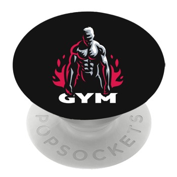 Бял PopSocket с мотив - GYM