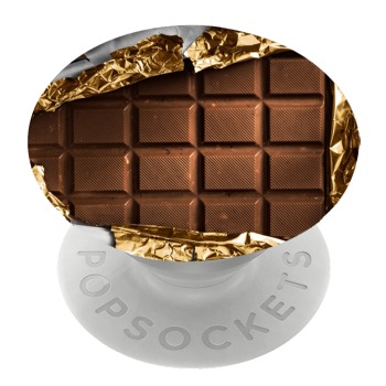 Бял PopSocket с мотив - Шоколад