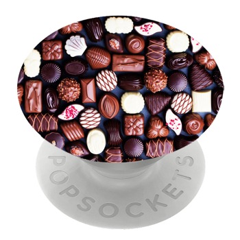 Бял PopSocket с мотив - Кутия за бонбони