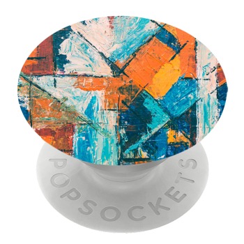Бял PopSocket с мотив - Изкуство