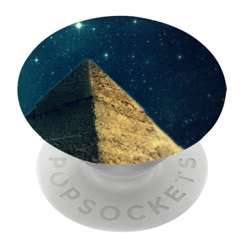 Бял PopSocket с мотив - Пирамида