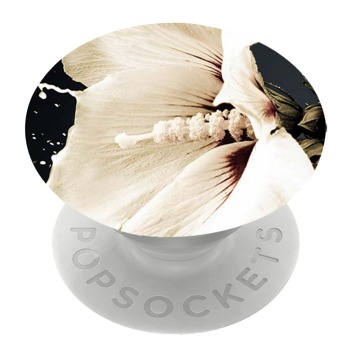 Бял PopSocket с мотив - Цвете лилия