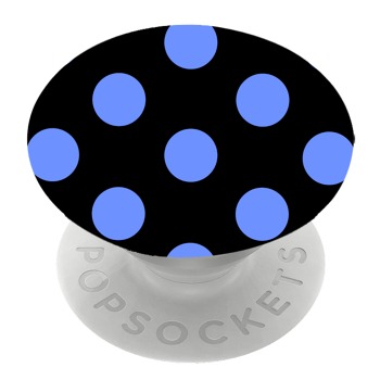 Бял PopSocket с мотив - Сини точки