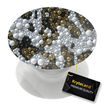 Премиум бял PopSocket с мотив
