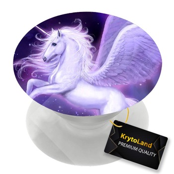 Премиум бял PopSocket с мотив